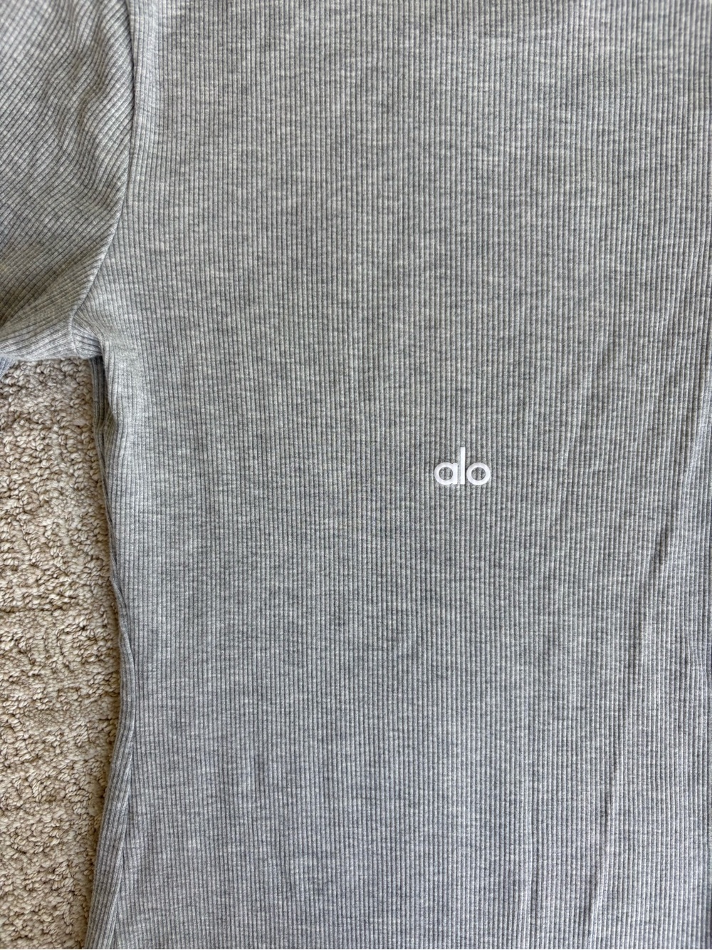 Alo Ribbed Modal Long Sleeve - Picture 4 of 6
